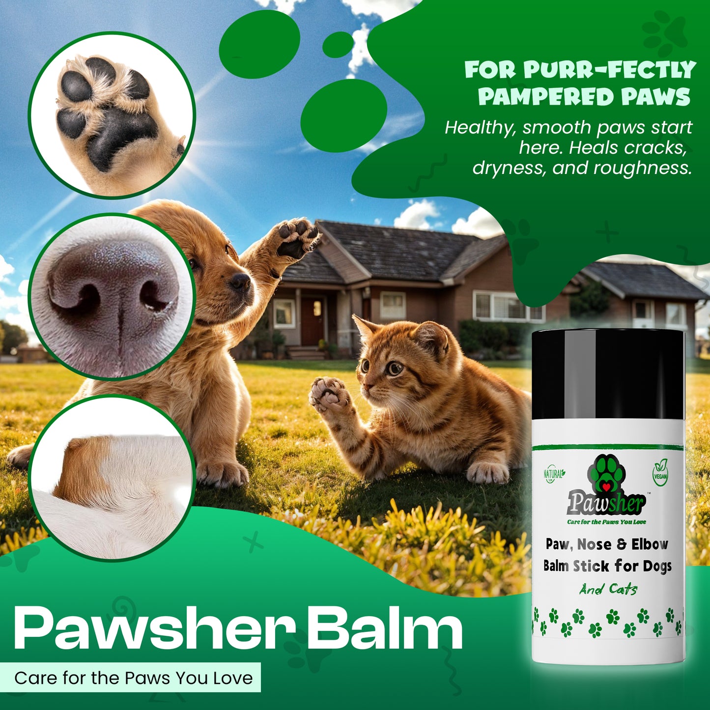 Dog Paw, Nose and Elbows Balm Stick