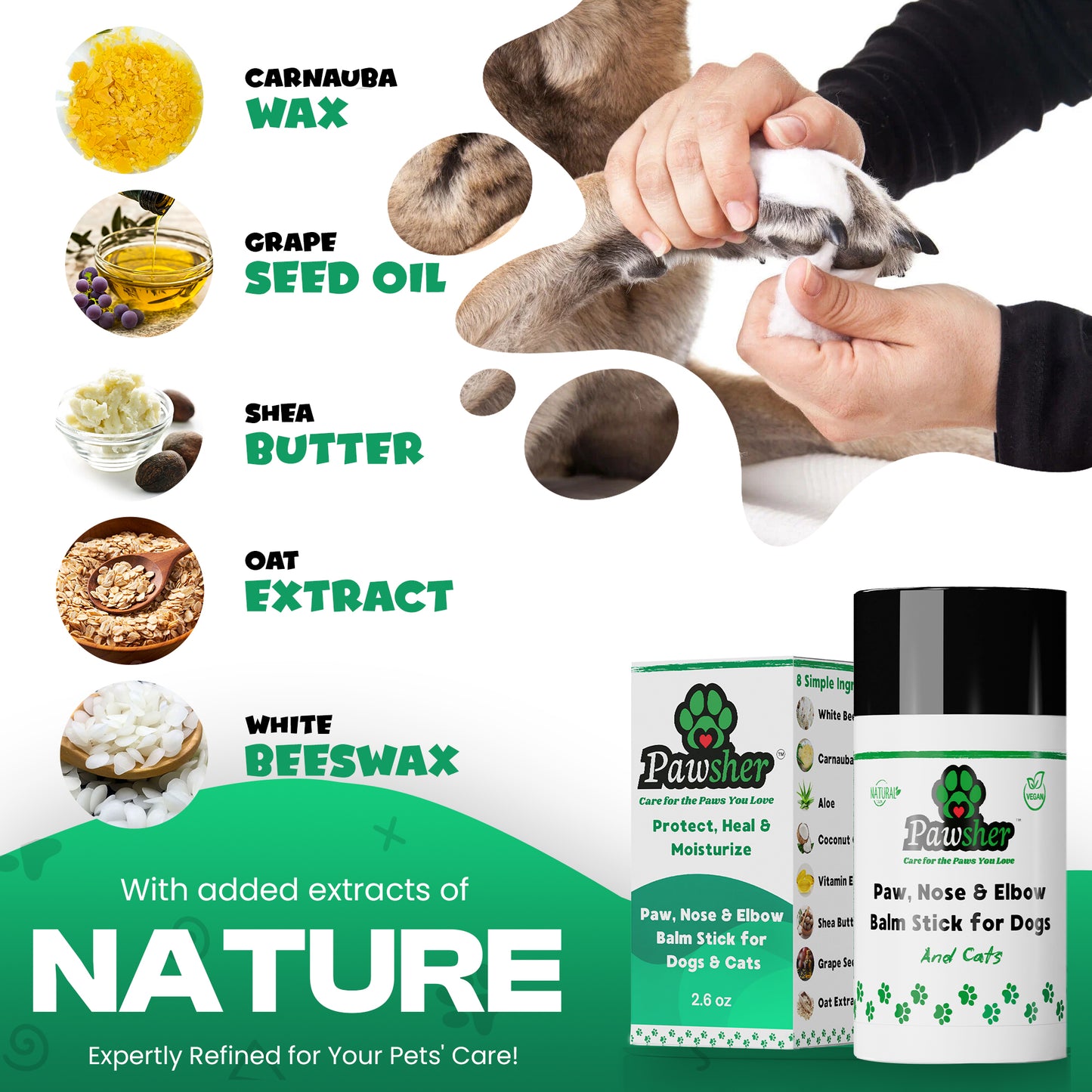 Dog Paw, Nose and Elbows Balm Stick