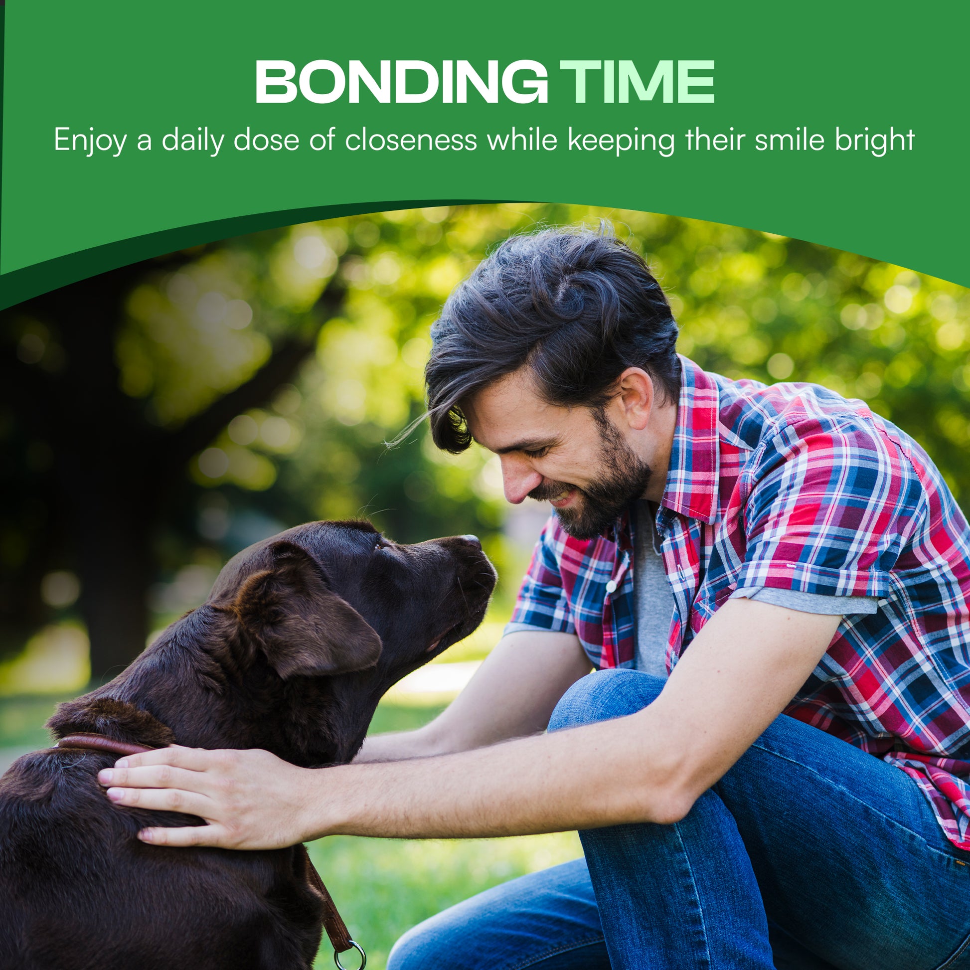 Using Pawsher's Dental finger wipes for your dogs helps you enjoy a daily dose of closeness while keeping their smile bright.