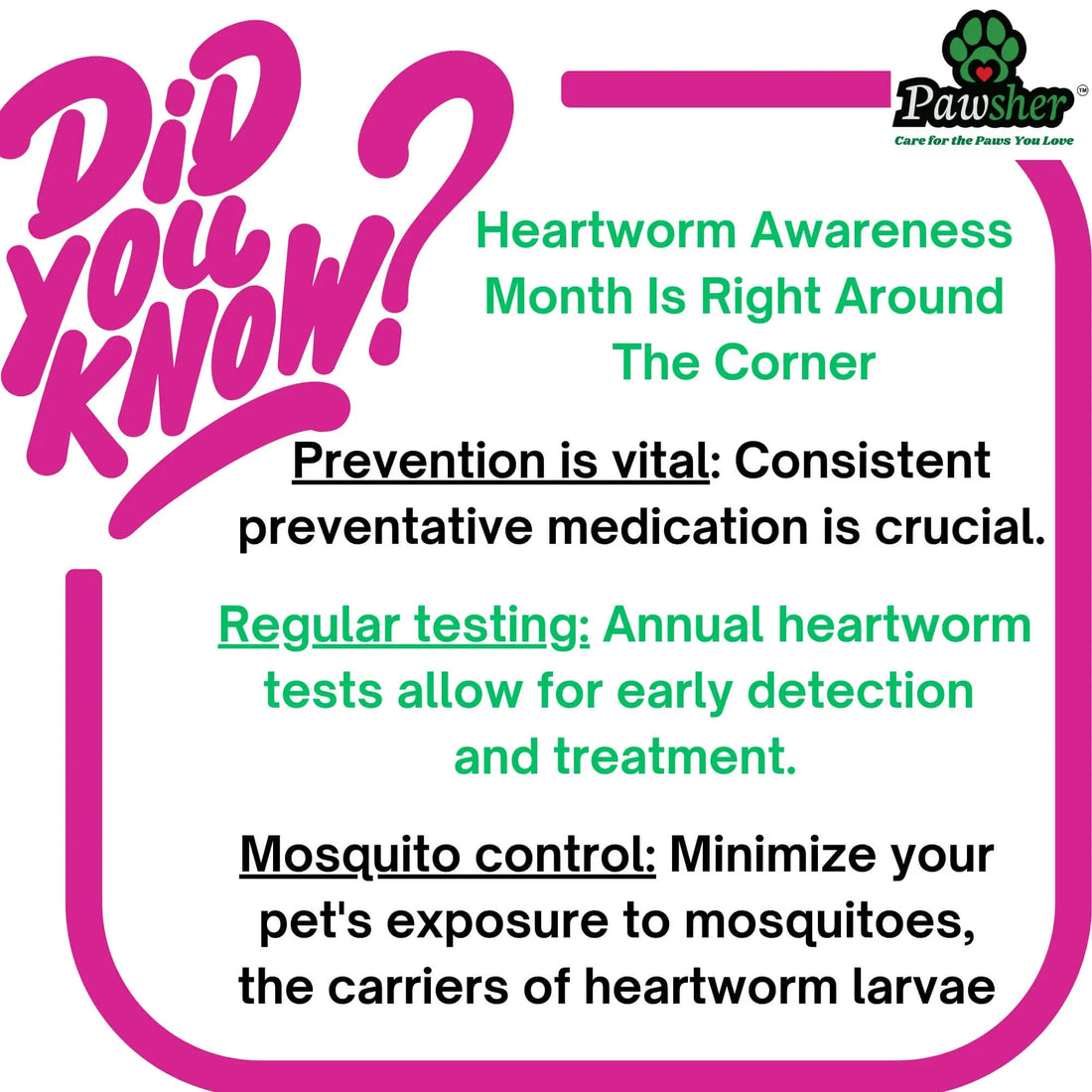 Heartworm Awareness: Prevention, Testing, and Mosquito Control for a Healthy Pet - Pawsher