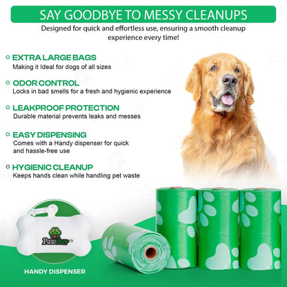 Dog Essentials Starter Kit - Pet Wipes, Paw Balm, Dental Teeth Cleaning Wipes & Poop Bags Set - Pawsher